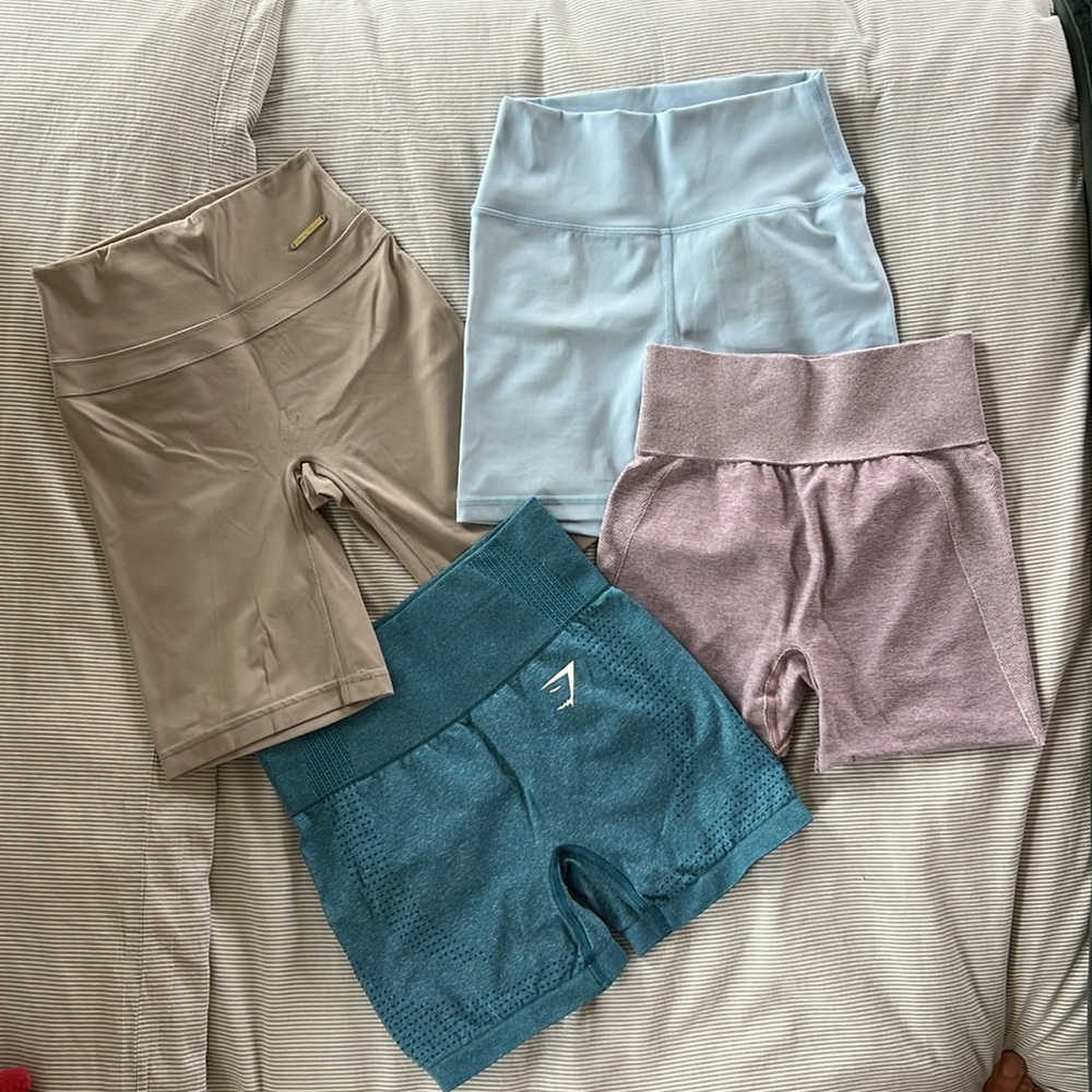 4 🩳 Gymshark, JUV, Whitney Simmons training/lifting/gym shorts
